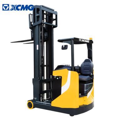 China Hotels XCMG Official Seated Electric Reach Truck Straddle Pallet Stacker Forklift for sale