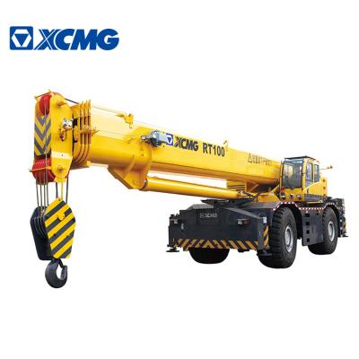 China TRUCK CRANE XCMG RT100 100ton mobile crane used rough terrain crane for sale for sale