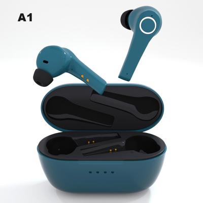 China In-ear earbuds bluetooth 5.0 mini boat earplugs headset handsfree TWS 5.0 sound canceling semi earbuds power bank for sale