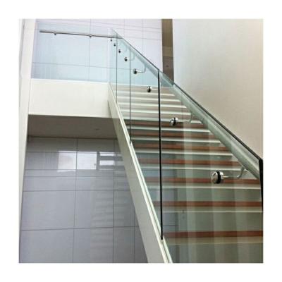 China 10mm U Channel Balustrade Modern Clear Glass Balcony Fence Customized zu verkaufen