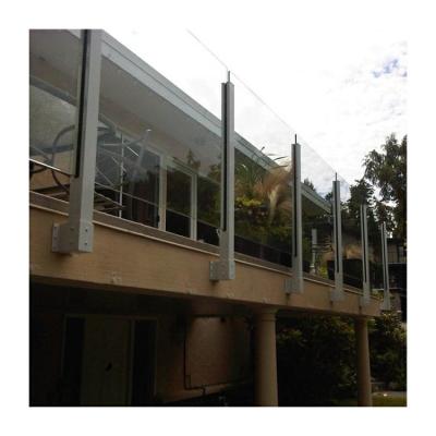 China Belhaven aluminum fence railing with glass supplier glass aluminium railing for sale