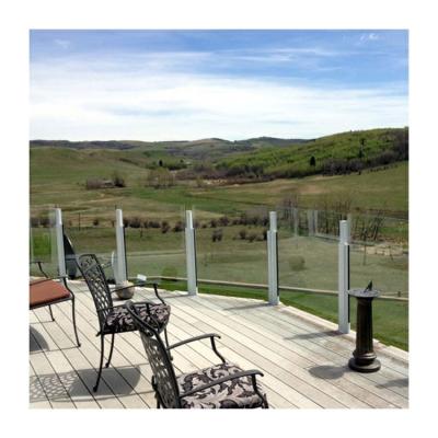 China Modern Aluminum Frame Glass Railing Customized Toughened Glass Railing for sale