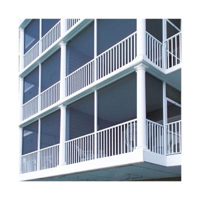 China Flooring Mounted Aluminum Deck Railing Modern Balustrade System Fence for sale