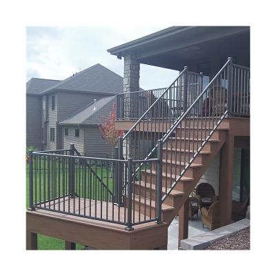 China Sleek Stylish Aluminum Deck Railing Picket Railing System Balustrade Fence for sale