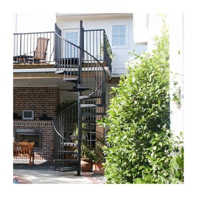 中国 2023 Metal Treads Spiral Stair Stainless Steel Stringer Helix Staircase 販売のため