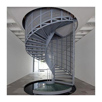 中国 Carbon steel bushing material metal cast iron staircase Model indoor metal circle spiral stair 販売のため