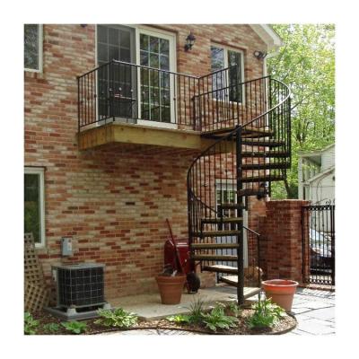 中国 Building Modern Spiral Staircase Outdoor Helical Stair Wood Staircase 販売のため