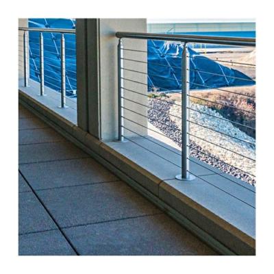 中国 Glass balcony railing black metal cable railing master wire fence 販売のため