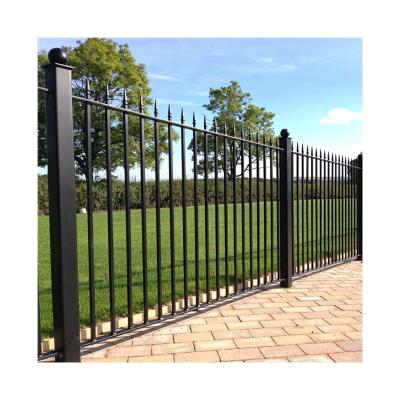 China Modern Wrought Iron Gate Fence Panels Low Carbon Steel Metal Entrance zu verkaufen