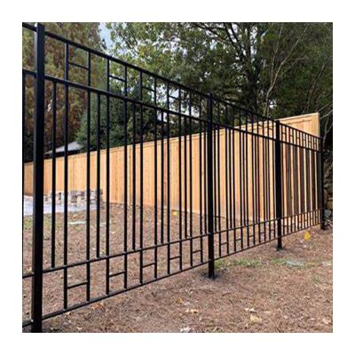 China Modern Wrought Iron Fence Panel Gate Privacy Outdoor Safety Fence zu verkaufen