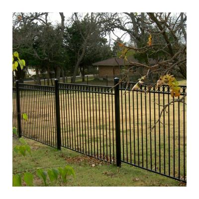 China Modern Wrought Iron Fence Aluminum Metal Picket Ornamental Fence zu verkaufen