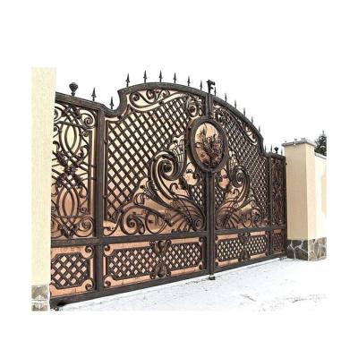 China High Quality Galvanized Iron Metal Gates, Iron Gates Models, Garden Arch Wrought Iron Gate for sale