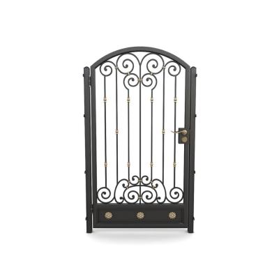 中国 Arch Wrought Iron Entry Door Stainless Steel Anti Theft Apartment Gate 販売のため