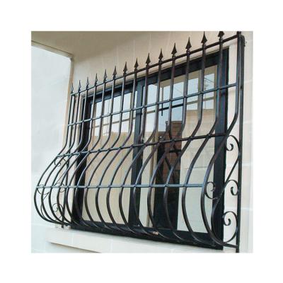 China Big Belly Wrought Iron Window Frames Galvanized Grill Fixed Anti Theft zu verkaufen