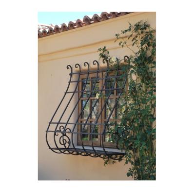 China Galvanized Wrought Iron Security Window Easily Assembled Traditional Style zu verkaufen