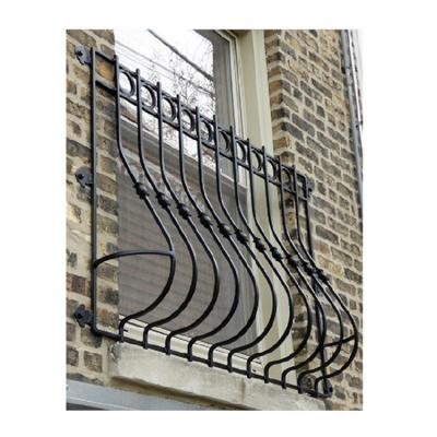 China Exterior Galvanized Wrought Iron Grill Window Anti Theft For Farmhouse, zu verkaufen