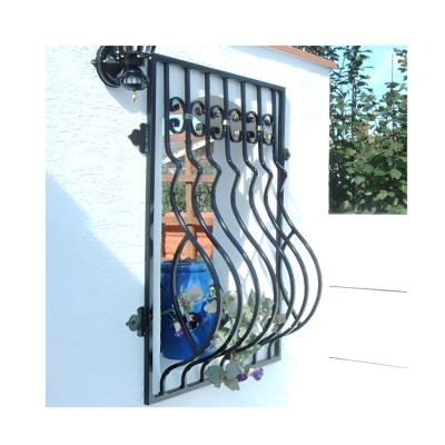 China Custom Wrought Iron Window Grills Galvanized Anti Theft Security Window zu verkaufen