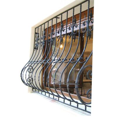 China Customize Wrought Iron Security Window Traditional Style Galvanized Guards zu verkaufen