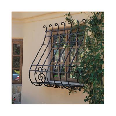 China Security Wrought Iron Decorative Window Stay Galvanized Window Guards zu verkaufen