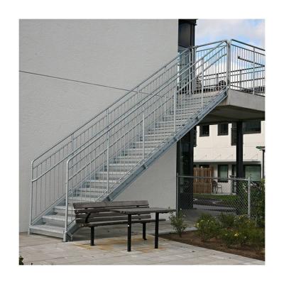 China Indoor stone stairs industrial mild steel cast iron steel structure staircase for sale