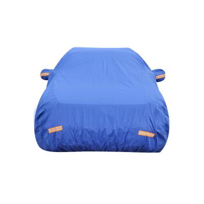 China Water Proof Hail Waterproof UV Protection Customized PVC And Cotton Car Protection Covers Reflective Marks Car Covers for sale