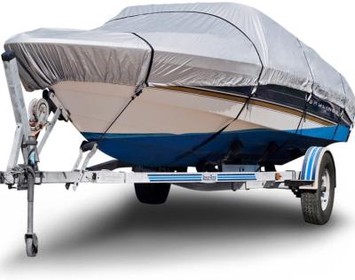 China Heavy Duty Waterproof Sports Trailerable 600D V-Hull Cuddy Boat Cover for sale