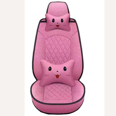 China Breathable and wear-resistant quick supply 3D design universal breathable polyester four-season car seat covers for women 5 seats for sale