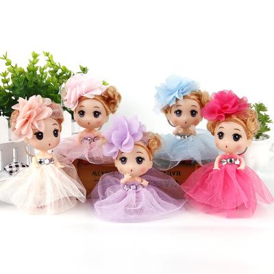 China Wholesales Eco-friendly 4.5 Inch Mini Doll Key Chain Cute Little Gift Doll for sale