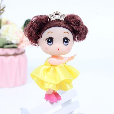 China 9cm Eco-Friendly Wholesale Fashion Mini Cute Doll Pendant Keychain Reborn Doll for sale