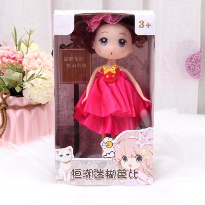 China Popular Plastic Small 18cm Fashion Princess Doll Toy Kids Gift Vinyl Doll Toy Dolls for sale