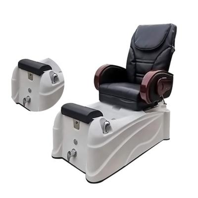 China Modern Luxury Fashionable Low Pedicure Chairs Massage Stool With Foot Pump Less Bath And Whirlpool Jet System for sale