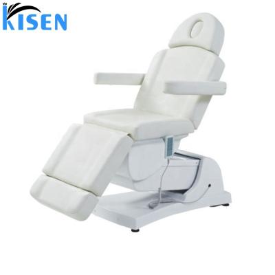 China Fashion contemporary custom high quality best selling electric massage tables and beds white color facial chair for beauty spa salon furniture for sale