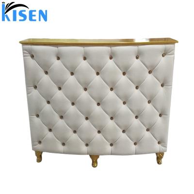 China Kisen Wooden Reception Desk Nail Modern Crate Living Room for sale