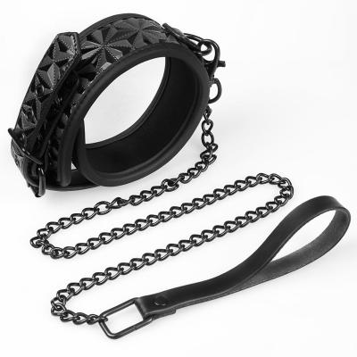 China Hot Selling Bondage Sex Game Sex Toy Leather Bondage BDSM Collar For Couples for sale