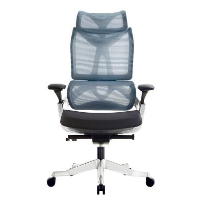 China (Size) High Quality Imported Ergonomic Adjustable Mesh Swivel Office Chair Manager Chair Boss Chair for sale