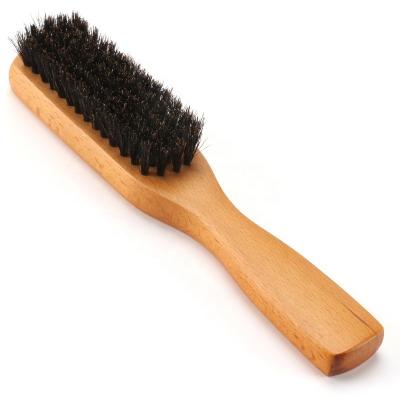 China Men's Beard Grooming Set with Black Beard Brush and Comb Made of Natural Boar Bristle for sale