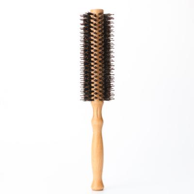 China Long Handle Wooden Hair Brush For Curly Hair Ergonomic Design for sale