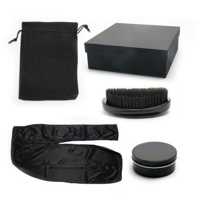 China Kit de Presente de Cuidado de 360 Ondas Personalizado Silk Durag Pomada de Cabelo Com Escovas de Ondas à venda