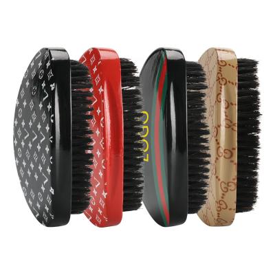 China Ergonômica Custom 360 Wave Brush Brush de madeira de penteado de cabelo para homens à venda