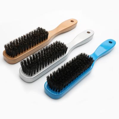 China Abeis Homens 360 Wave Brush Brilhante PU Custom Color Bristle Shape com alça de madeira à venda