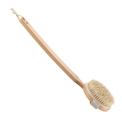 China Detachable Body Bath Brush Vegan Dry Body Brush With Massage Beads Holmwood Handle for sale