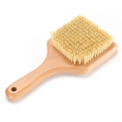 China Lightweight Bath Body Brush Vegan Sisal Long Handled Shower Brush for sale