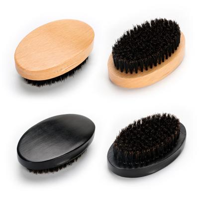 China Los jabalíes negros Cabello barba Cepillo de forma ovalada de haya de madera para hombres bigote en venta