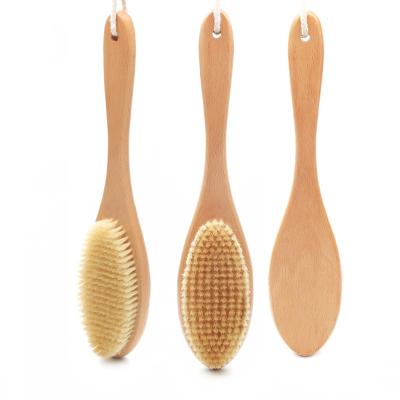 China Natural Sisal Exfoliating Dry Brush Plant Cactus Wooden Massage Body Brush for sale