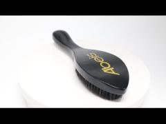 360 wave brush black long handle