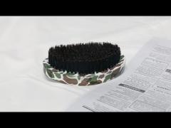 Customized Camouflage 360 Wave Brush Soft Curve Palm Extension Growth Hair Brosse