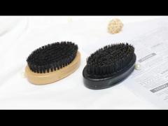 Private Label Men‘S Beard Comb And Brush Set 100% Boar Bristle Beard Brush Gift Set