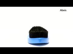 Long handle hard boar bristle wave brush 360 curved for men