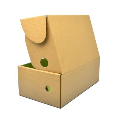 China Recyclable Custom Design Corrugated Kraft Paper Truss Box Brown Box for sale