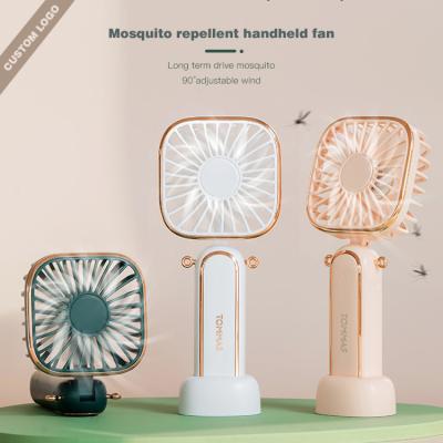 China Portable Rechargeable Handheld/Desktop/Mosquito Repellent 2021 USB Mini Mosquito Repellent Blow Neck/Fan for sale